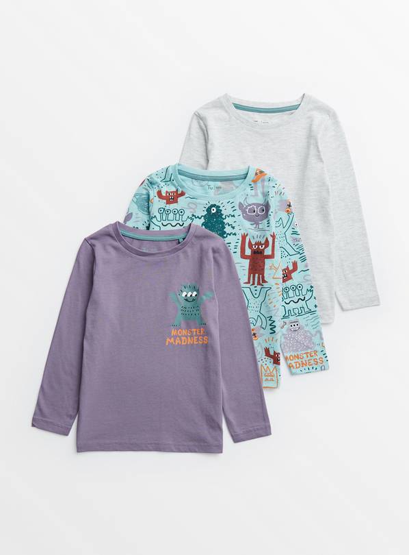 Blue Monster T-Shirts 3 Pack 1.5-2 years